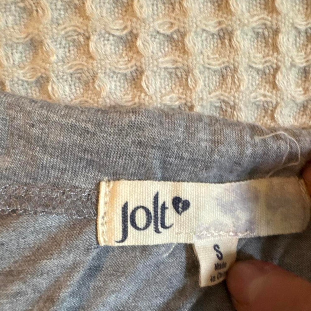 Vintage Jolt Boho Lace Overlay Tank Top Grey Navy - Picture 4 of 6